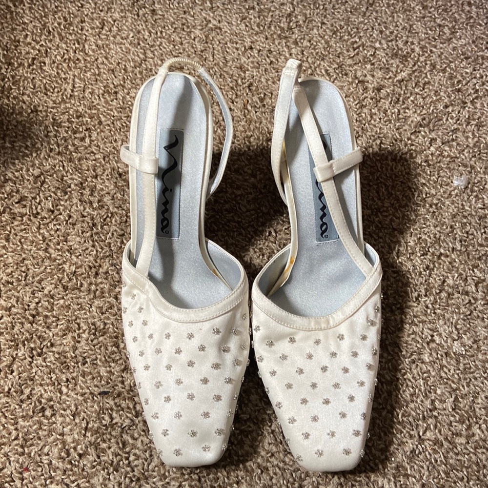 Vintage Nina “Marius” Style Block Heel With Gems.